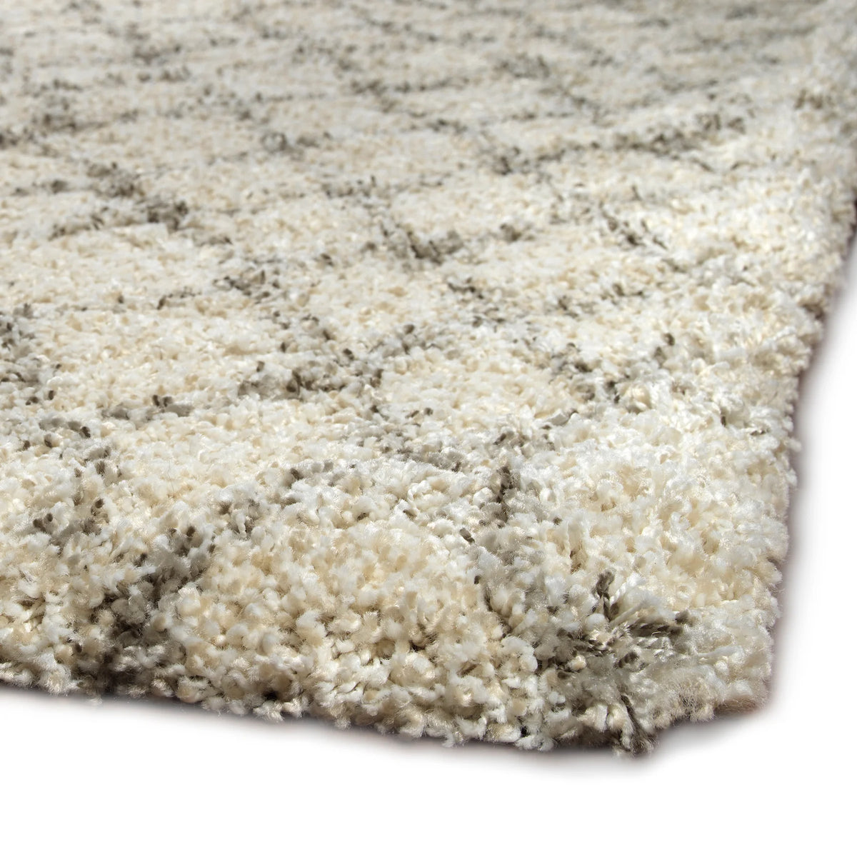 Fab Shag Diamond Rug in Sea Salt