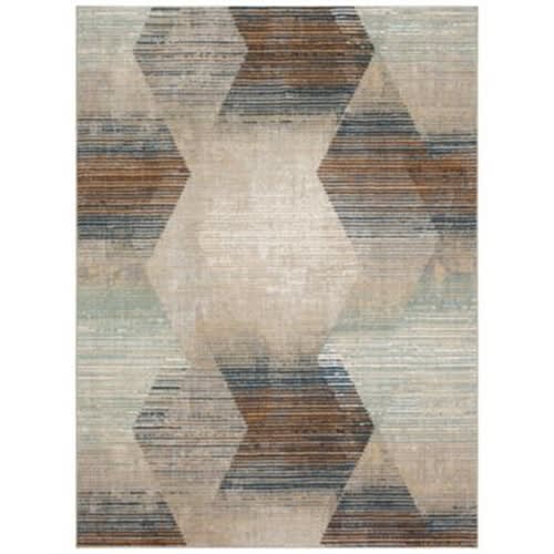 Precarious Stria Frost Grey in Grey Area Rugs