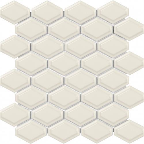 Wall Art/Floor Art in Glossy Convex Biscuit - 4x16 Tile