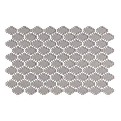 Jersey in Glossy Grey - 2 X 2 Mosaic Tile