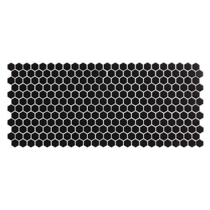 Nektar in Matt Black - 1 X 1 Mosaic Tile