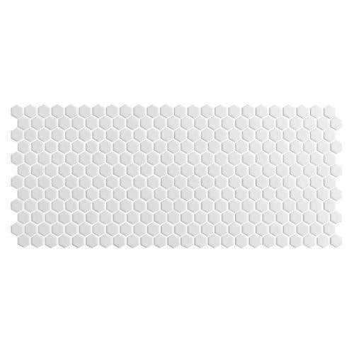 Nektar in Matt White - 1 X 1 Mosaic Tile