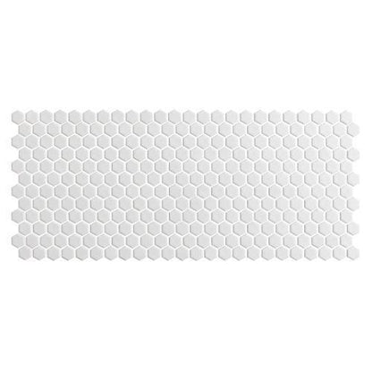 Nektar in Matt White - 1 X 1 Mosaic Tile