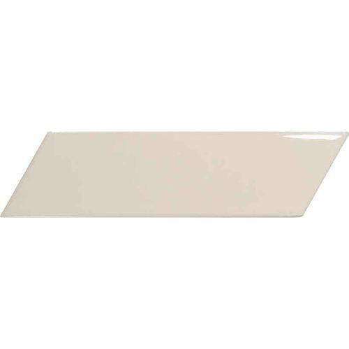 Chevron in Glossy Cream Left - 2 X 7 Tile