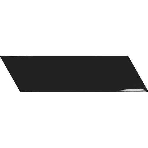 Chevron in Glossy Black Right - 2 X 7 Tile