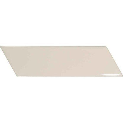 Chevron in Glossy Cream Right - 2 X 7 Tile