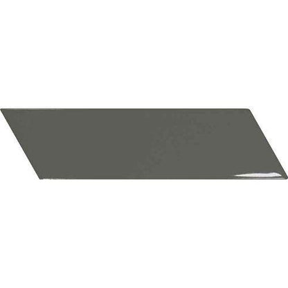 Chevron in Glossy Dark Grey Right - 2 X 7 Tile
