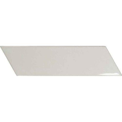 Chevron in Glossy Light Grey Right - 2 X 7 Tile