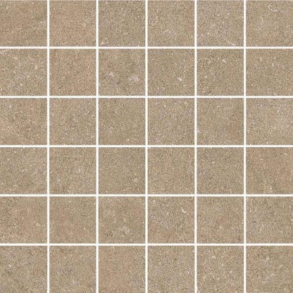 Newcon in Taupe - 2 X 2 Mosaic Tile