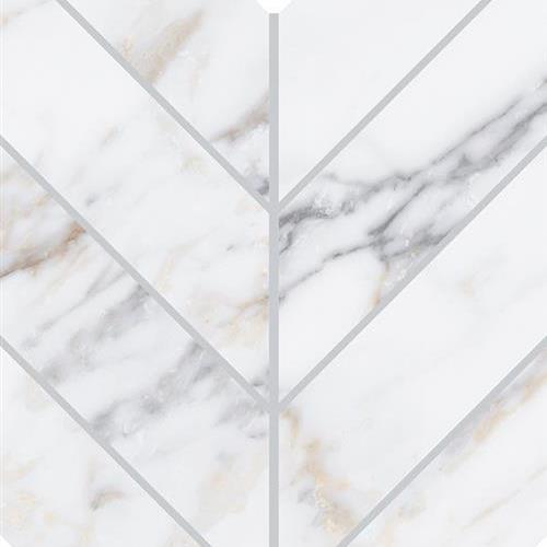 Marble Attaché Lavish in Diamond Carrara - 7x14