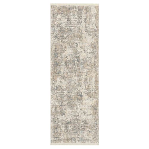 Velleta Cream Beige in Cream Beige 2'7"x7'3" Area Rugs