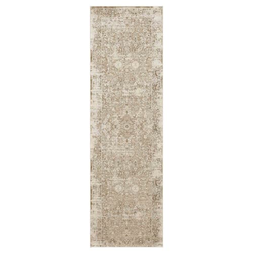 Vinci Cream in Cream 2'6"x8' Area Rugs