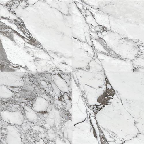 Marble Attaché Lavish in Pearl Arabesque - 24x48 Deco